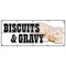 Signmission Biscuits & Gravy Banner Heavy Duty 13 Oz Vinyl with Grommets B-120 Biscuits & Gravy - alternate 1